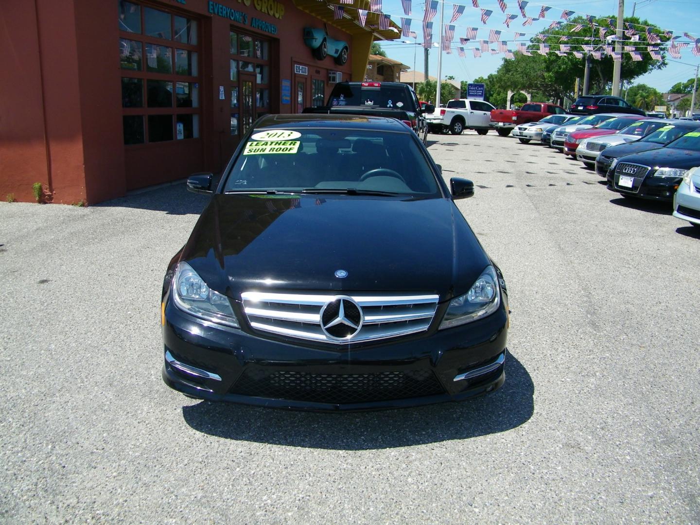 2013 Black /Black Mercedes-Benz C-Class C250 Sport Sedan (WDDGF4HB1DR) with an 3.0L V6 DOHC 16V engine, 7-Speed Automatic transmission, located at 4000 Bee Ridge Road, Sarasota, FL, 34233, (941) 926-0300, 27.298664, -82.489151 - Photo#1